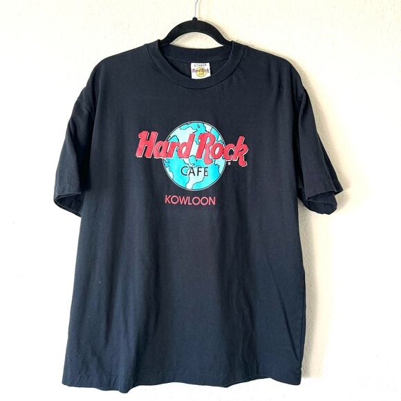 Vintage Single Stitch Hard Rock Cafe Kowloon T Shirt Size XL - Picture 1 of 5